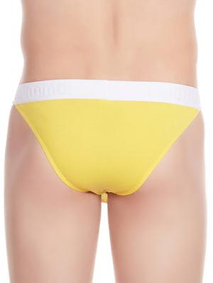 yellow cotton blend brief - 11941920 - Standard Image - 3