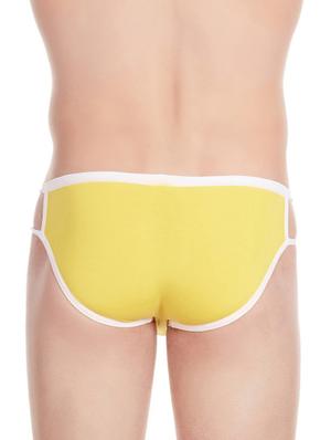 yellow cotton blend brief - 11941923 - Standard Image - 3