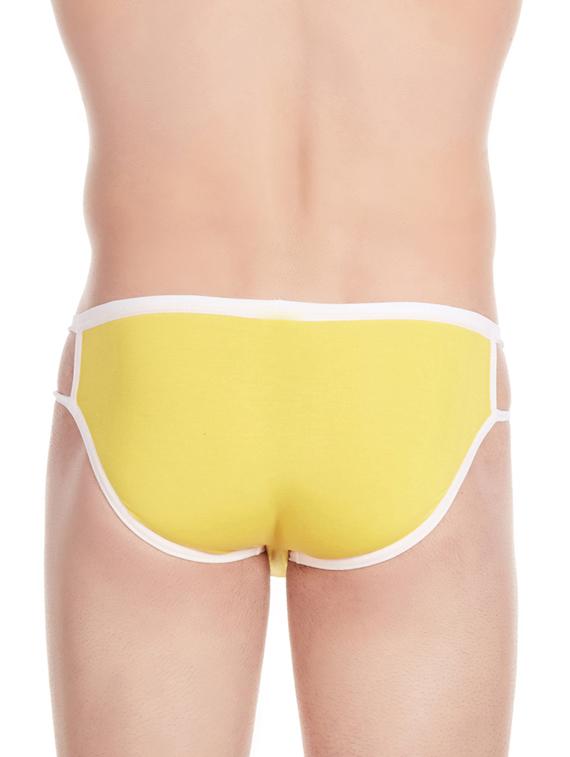 yellow cotton blend brief - 11941923 - Zoom Image - 3