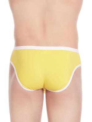 yellow cotton blend brief - 11941946 - Standard Image - 3