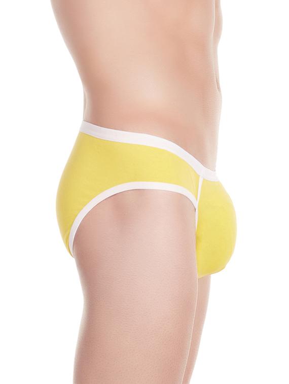 yellow cotton blend brief - 11941946 - Zoom Image - 2