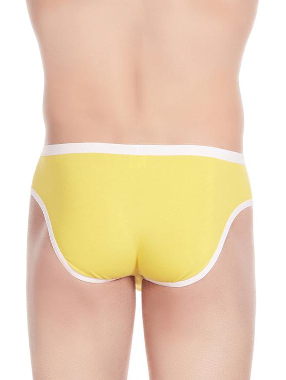 yellow cotton blend brief - 11941946 - Zoom Image - 3