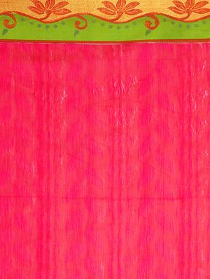 pink silk woven saree with blouse - 11943592 - Standard Image - 4
