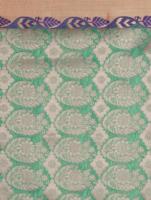 green silk saree with blouse - 11943596 - Standard Image - 4