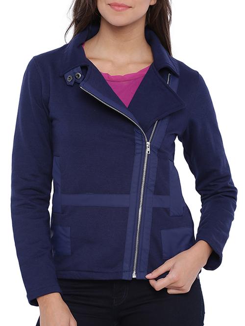 royal blue cotton jacket - 11943902 - Standard Image - 1
