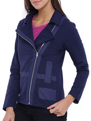 royal blue cotton jacket - 11943902 - Standard Image - 2