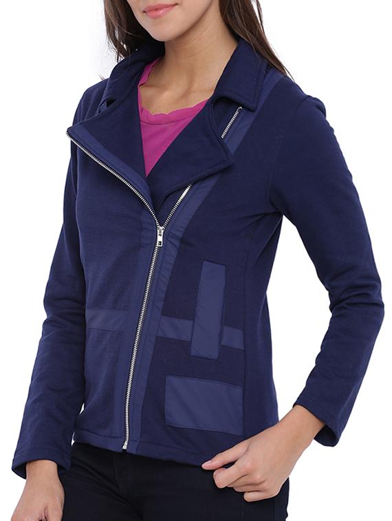 royal blue cotton jacket - 11943902 - Zoom Image - 2