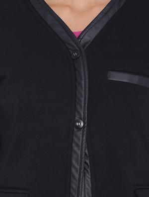 black cotton casual blazer - 11943905 - Standard Image - 4