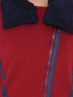 red cotton zipper jacket - 11943908 - Standard Image - 4