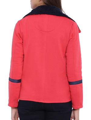 pink cotton zipper jacket - 11943910 - Standard Image - 3