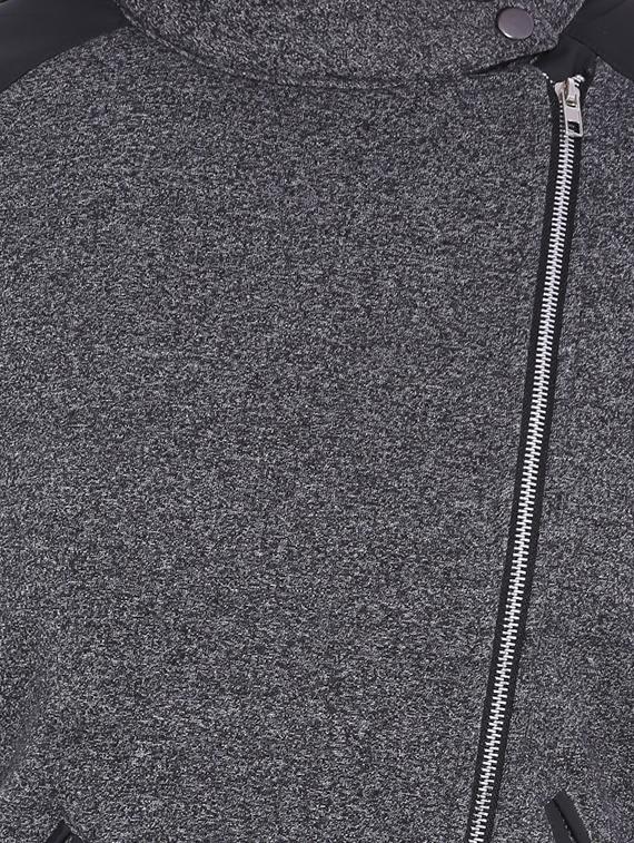 grey cotton zipper jacket - 11943911 - Zoom Image - 4