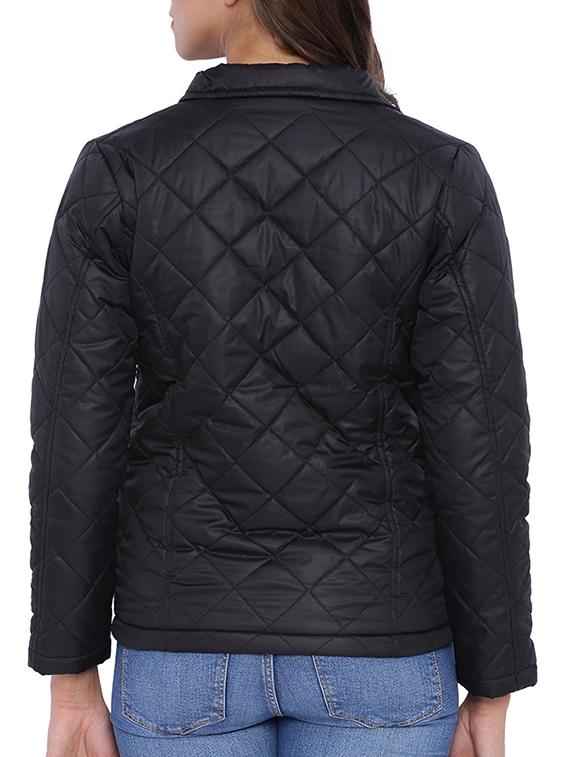 black cotton jacket - 11943913 - Zoom Image - 3