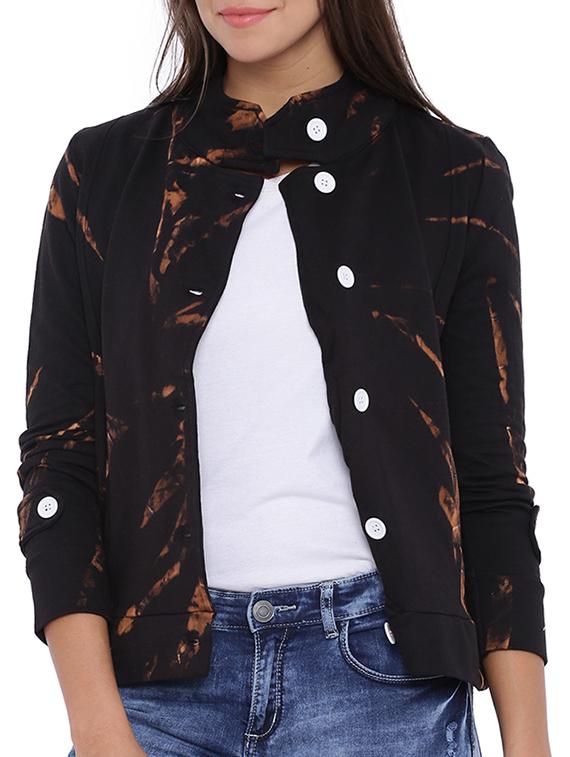 black cotton regular jacket - 11943914 - Zoom Image - 1
