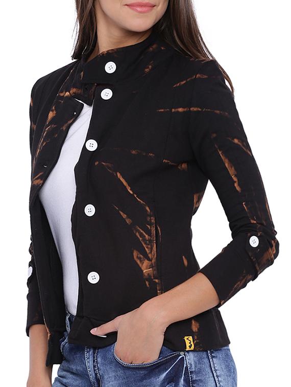 black cotton regular jacket - 11943914 - Zoom Image - 2