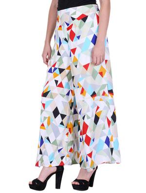 multicolored crepe palazzo - 11946686 - Standard Image - 2