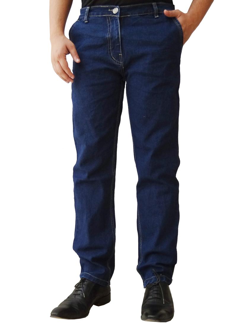 dark blue cotton plain jeans - 11947436 - Zoom Image - 1