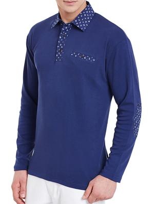 blue cotton polo tshirt - 11947690 - Standard Image - 2