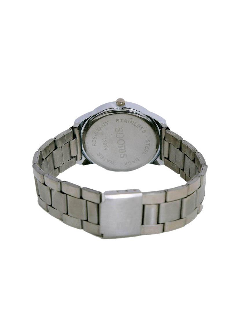 metallic analog round dail wrist watch - 11949090 - Zoom Image - 3