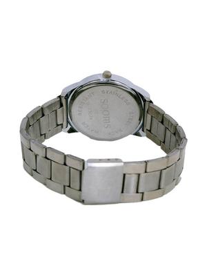 analog round dail metallic wrist watch - 11949091 - Standard Image - 3