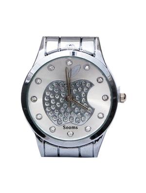 analog round dail metallic wrist watch - 11949093 - Standard Image - 2