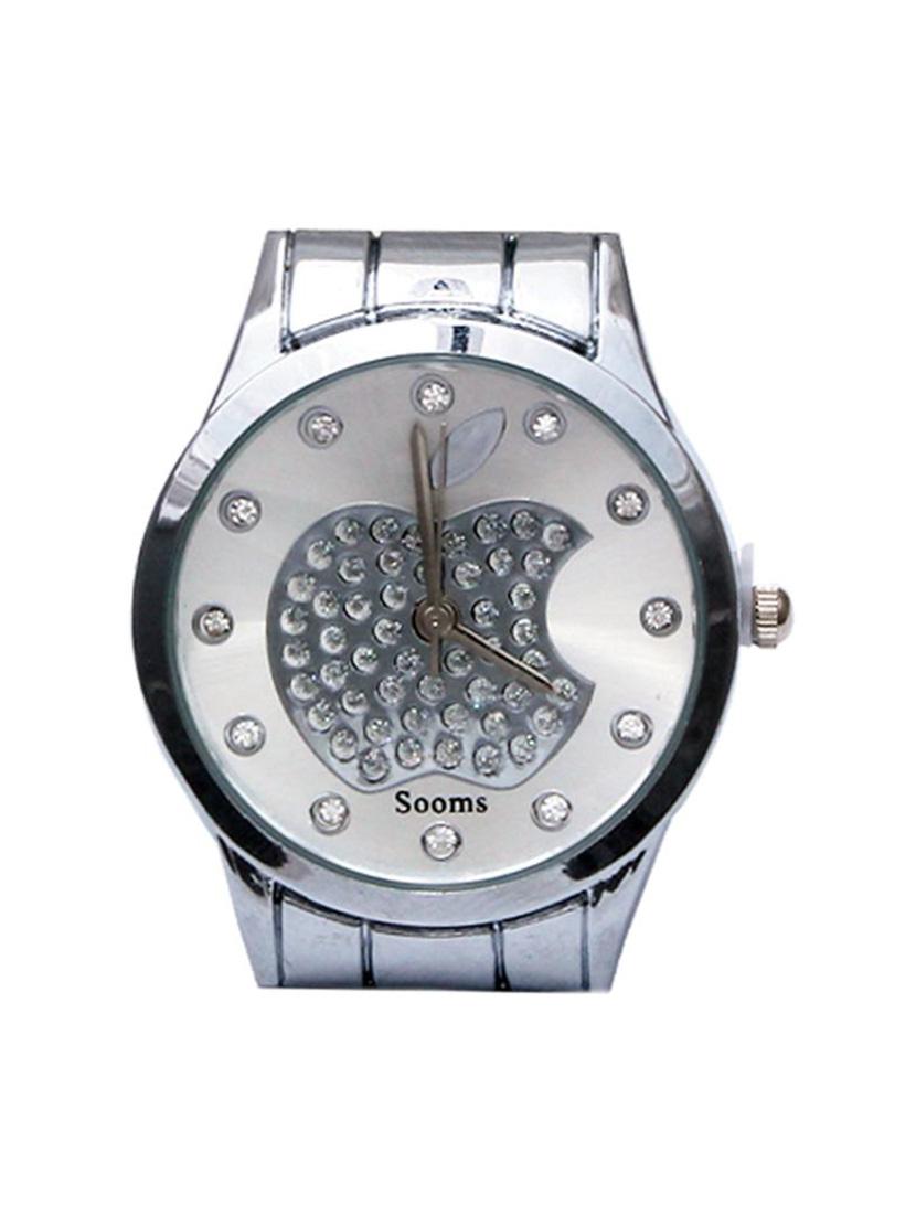 analog round dail metallic wrist watch - 11949093 - Zoom Image - 2