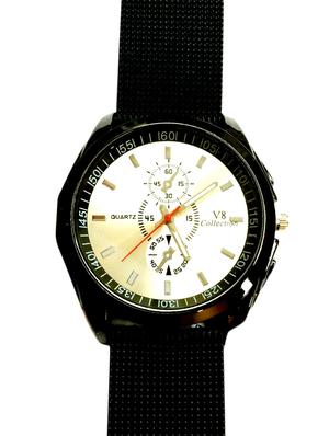 black polyester analog watch - 11949108 - Standard Image - 3