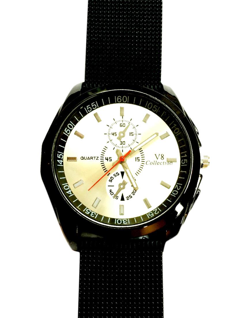 black polyester analog watch - 11949108 - Zoom Image - 3