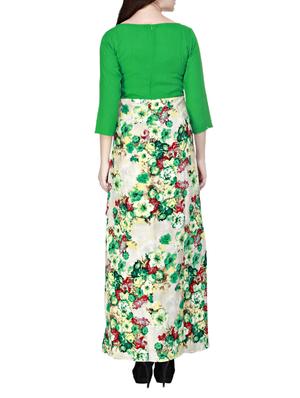 scoop neck floral maxi dress - 11949671 - Standard Image - 3