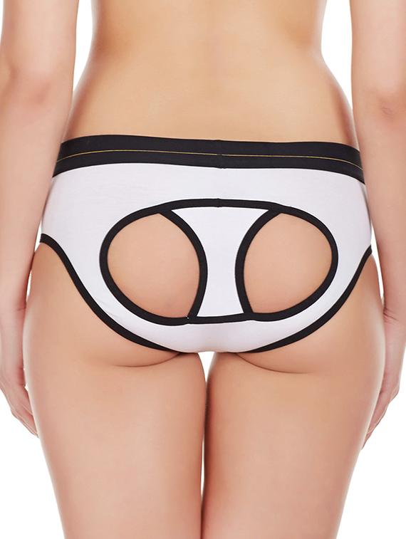 white cotton hipster panty - 11951973 - Zoom Image - 3