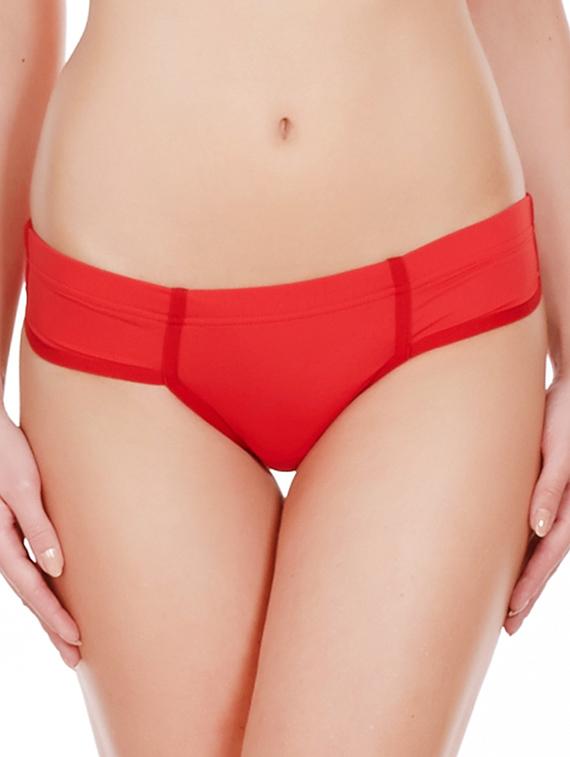 red nylon bikini panty