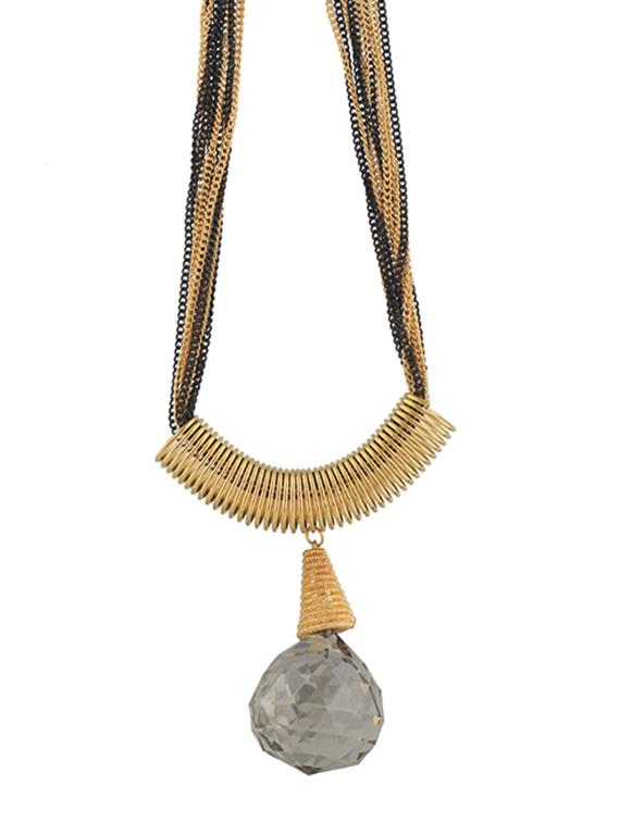 multi colored metal long necklace - 11954468 - Zoom Image - 1