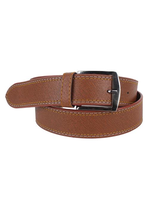 brown color, leatherette belt - 11954513 - Standard Image - 1