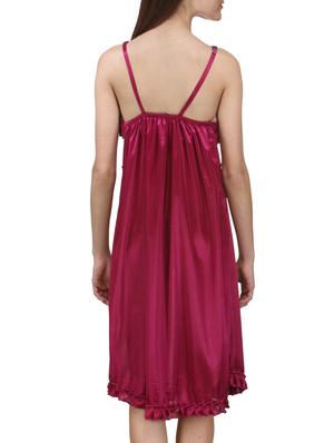 pink satin nighty - 11958596 - Standard Image - 3