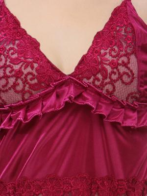 pink satin nighty - 11958596 - Standard Image - 4
