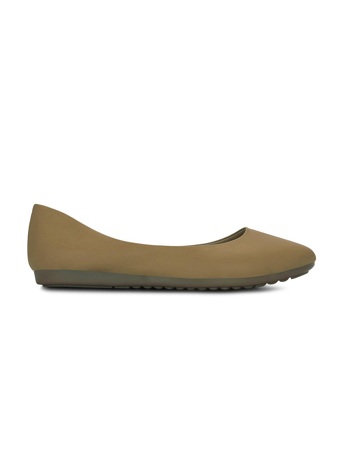 beige faux leather ballerina - 11960293 - Zoom Image - 2