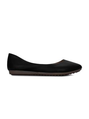 black faux leather ballerina - 11960294 -  Standard Image - 1