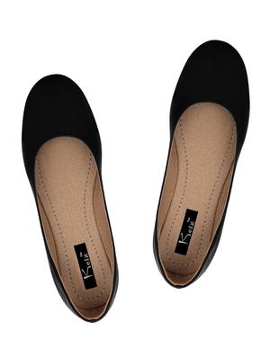 black faux leather ballerina - 11960294 - Standard Image - 4