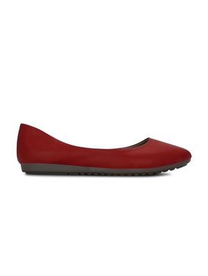 red faux leather ballerina - 11960296 -  Standard Image - 1