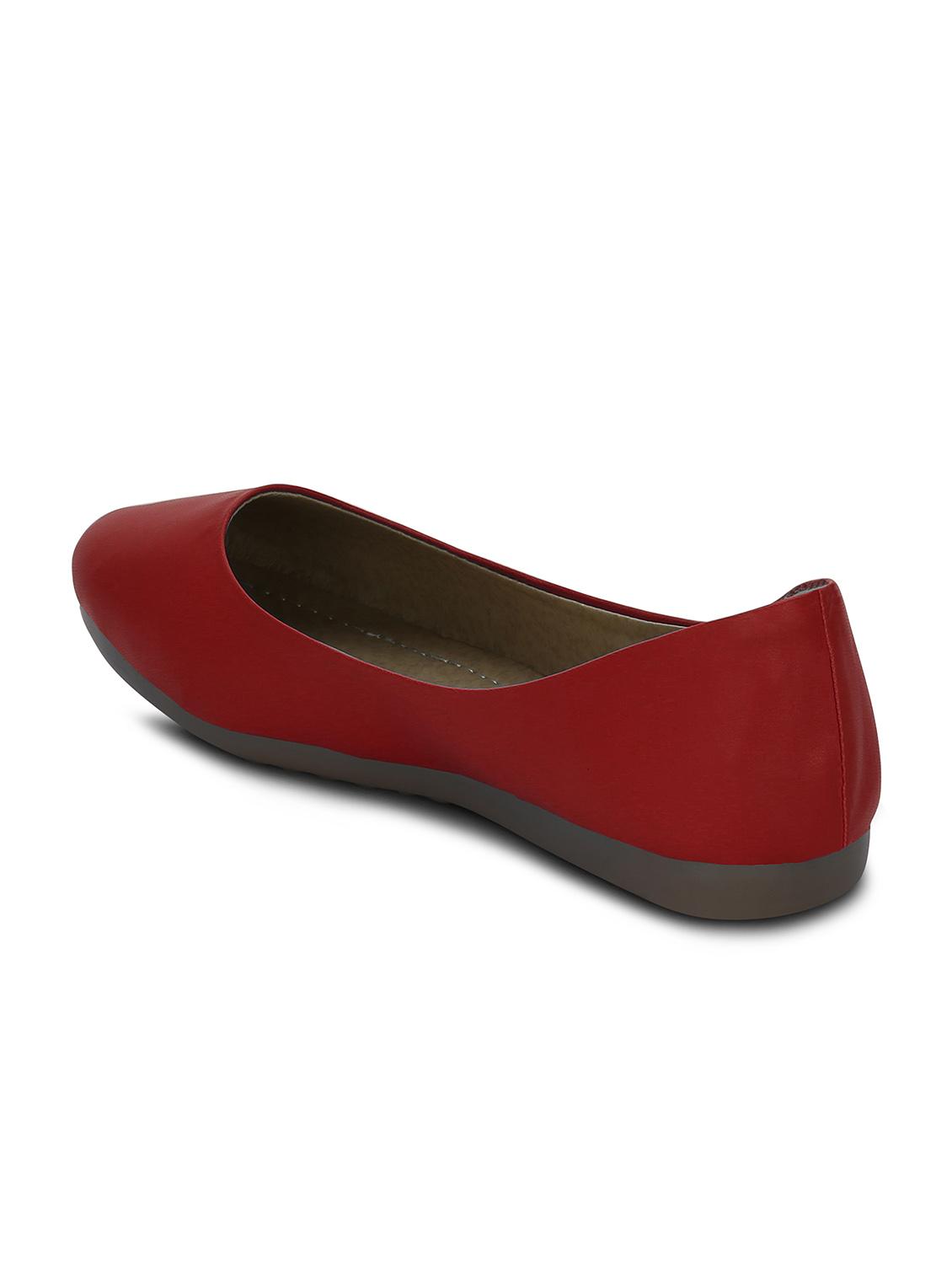 red faux leather ballerina - 11960296 - Zoom Image - 3