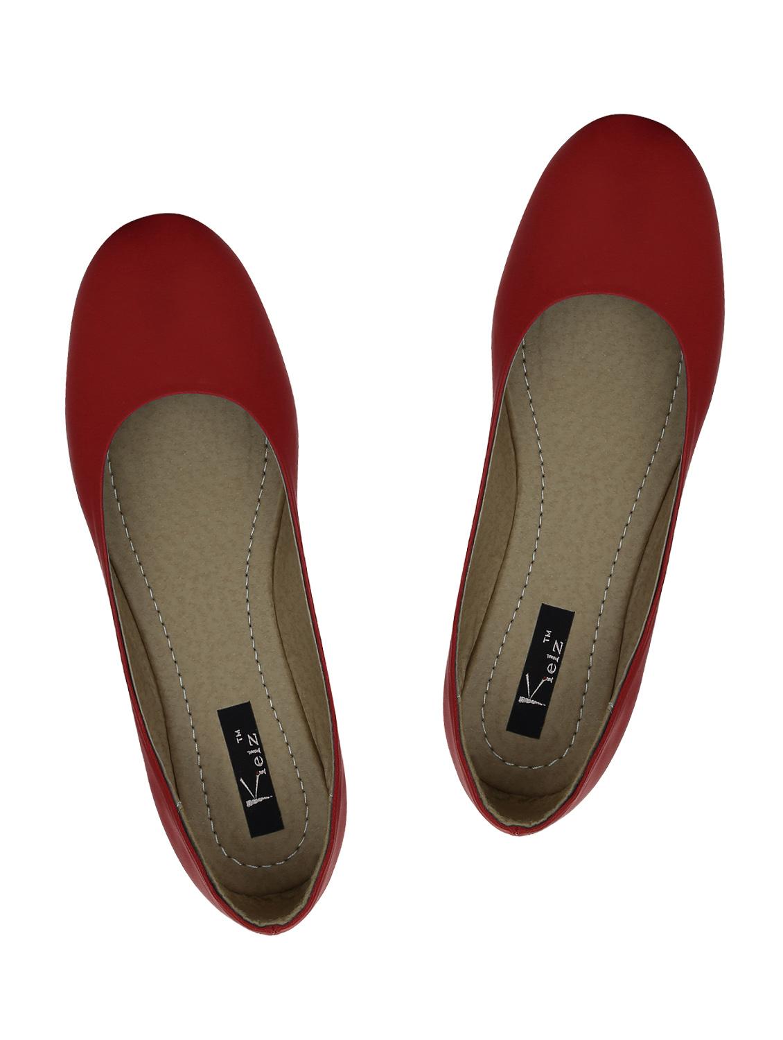 red faux leather ballerina - 11960296 - Zoom Image - 4