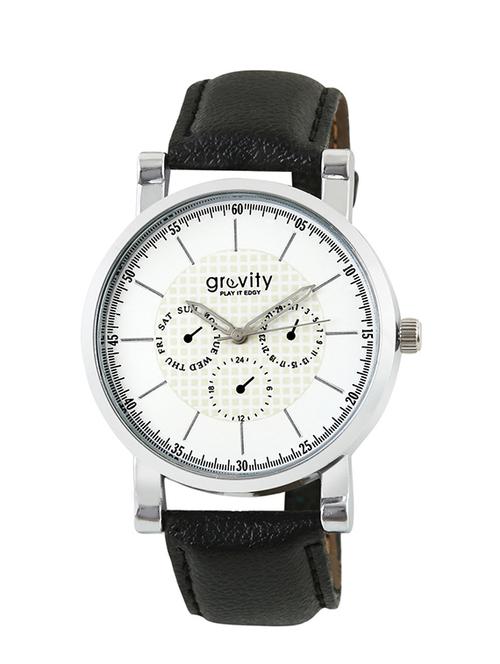 gravity white watch for men - 11960656 - Standard Image - 1