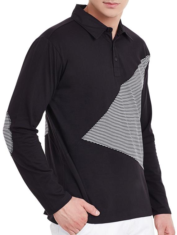 black cotton cut & sew t-shirt - 11961878 - Zoom Image - 2