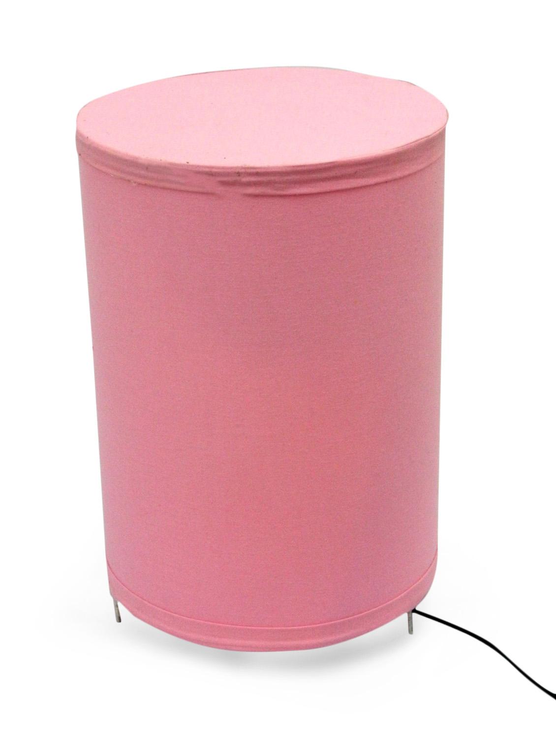 pink metal and fabric table lamp - 1204273 - Zoom Image - 1
