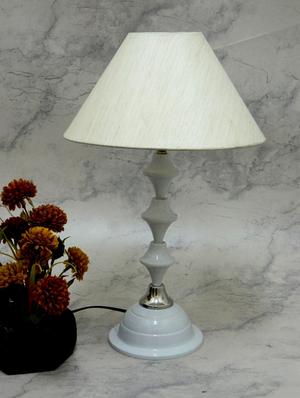 brown metal and fabric table lamp - 1204296 - Standard Image - 2
