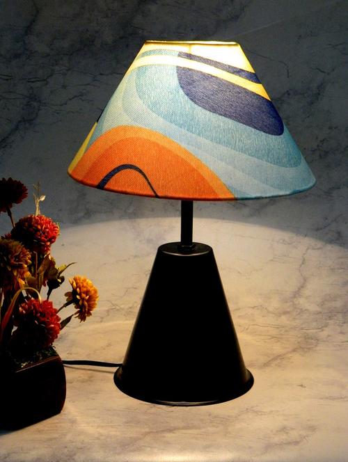 multicolored metal and fabric table lamp - 1204339 - Standard Image - 1