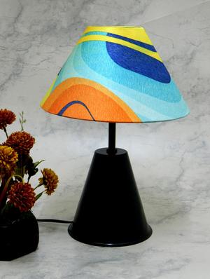 multicolored metal and fabric table lamp - 1204339 - Standard Image - 2