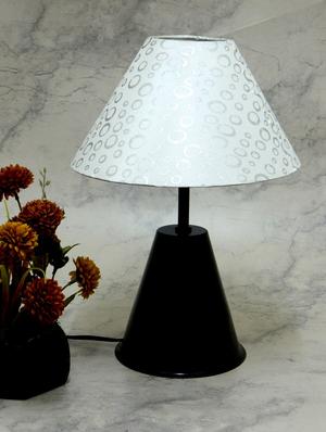 black metal and fabric table lamp - 1204341 - Standard Image - 2