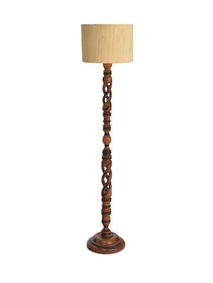 beige wooden metallic table lamp - 1204434 - Standard Image - 2