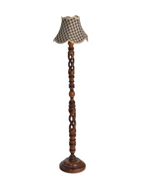 blue wooden metallic table lamp - 1204439 - Standard Image - 2