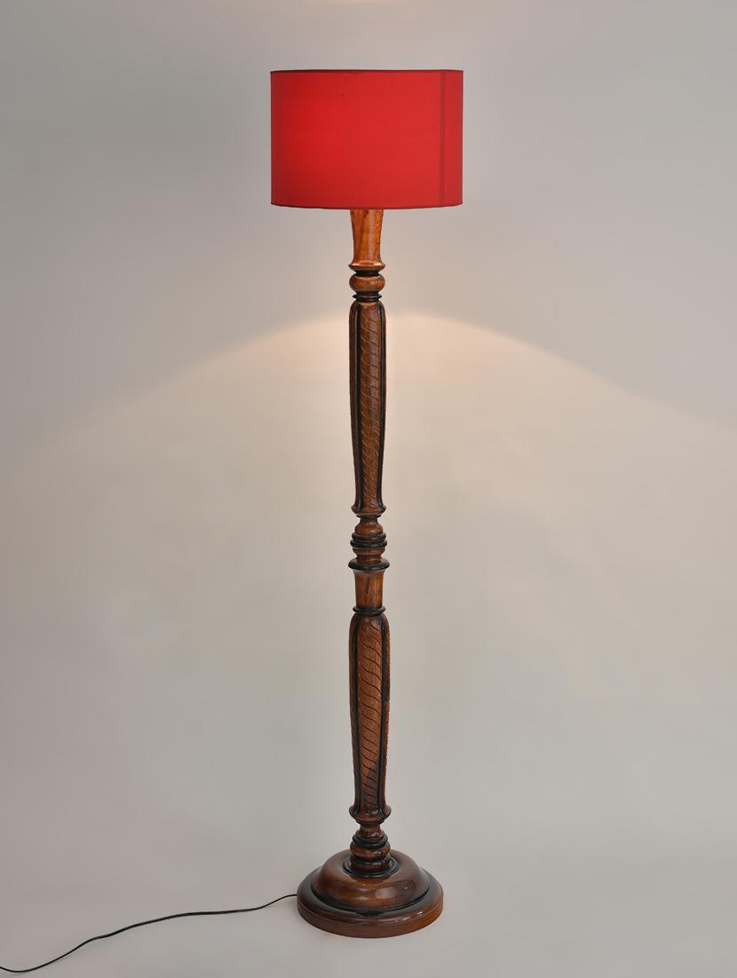 red wooden metallic table lamp - 1204494 - Zoom Image - 1
